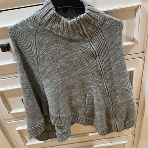 Gray poncho